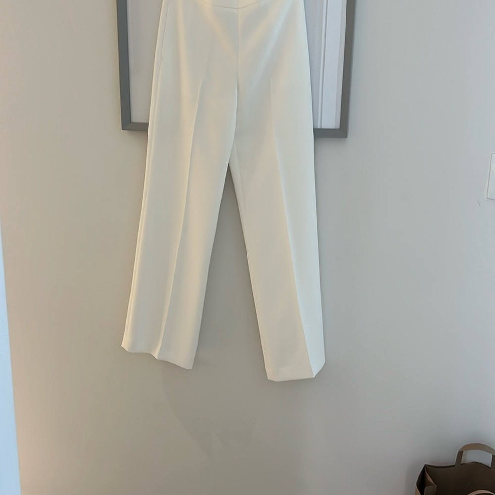 Milly Natia Crepe Pants Ecru - Picture 4 of 4